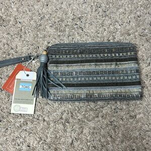 TOMS Sightsee Beaded Pouch NWT